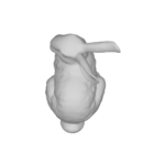 3D model of a rabbit rotating