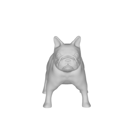 3D model of a bulldog