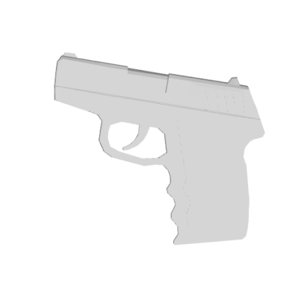 Gray handgun illustration