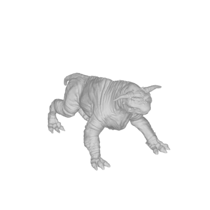 3D model of a fantasy creature.