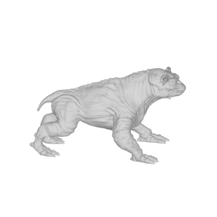 3D model of a prehistoric creature