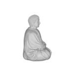 3D Buddha statue in mediation pose