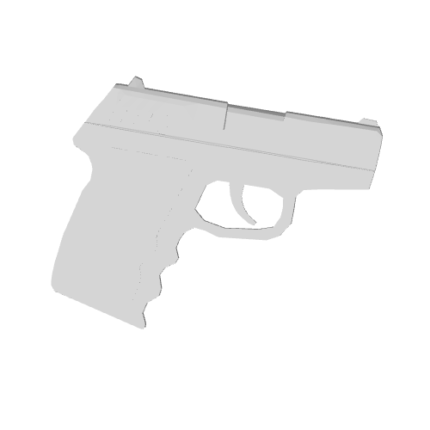 Gray handgun side view