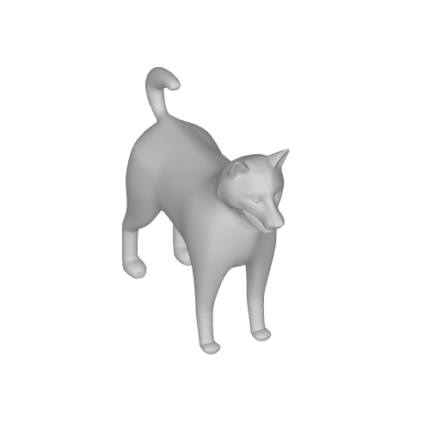 3D model of a cat