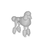 3D model of a poodle