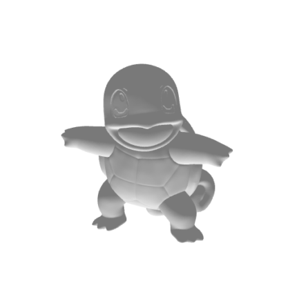 3D model of Squirtle character