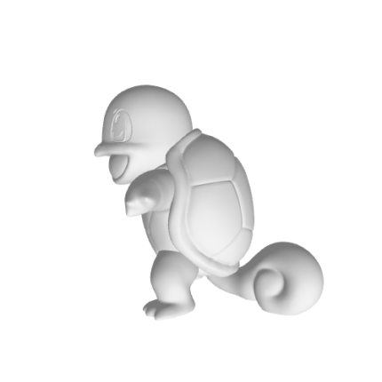 3D render of Squirtle character