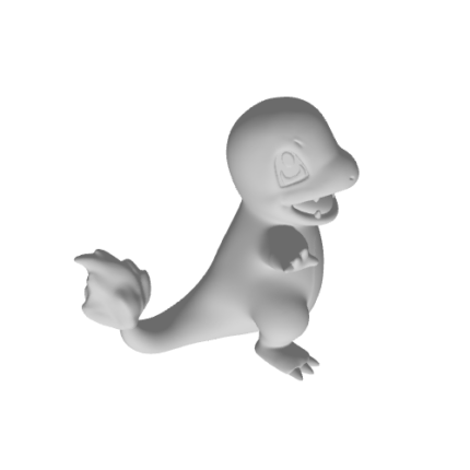 3D model of cute dinosaur