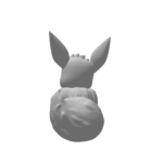 3D model of Eevee from behind