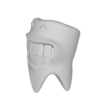 3D tooth smiling