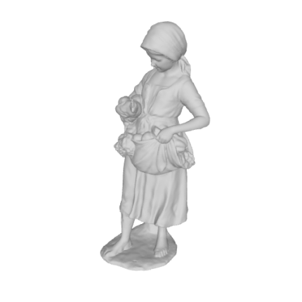 3D model of woman holding child