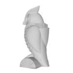 3D printed owl sculpture