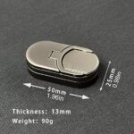 Compact metal gadget dimensions and weight