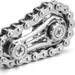 Metal bike chain tensioner mechanism