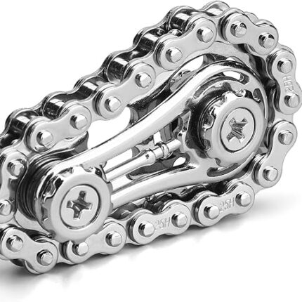 Metal bike chain tensioner mechanism